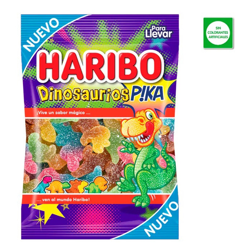 Haribo Dinosaurios Pika 100gr - Imagen 1