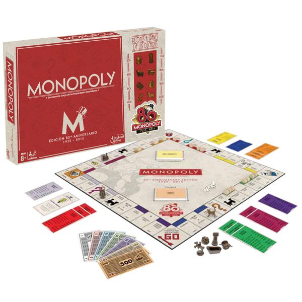 Juego Monopoly 80th Aniversario - Imagen 1