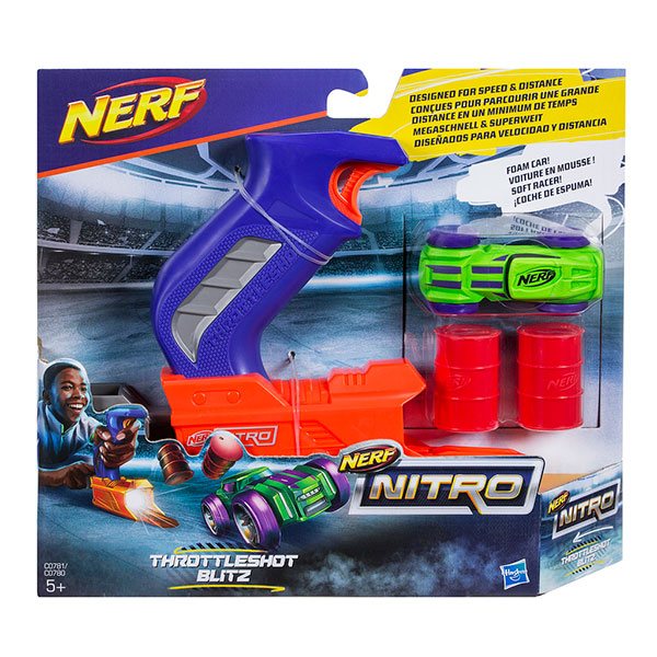 Nerf Nitro ThrottleShot Blitz Azul - Imagen 1