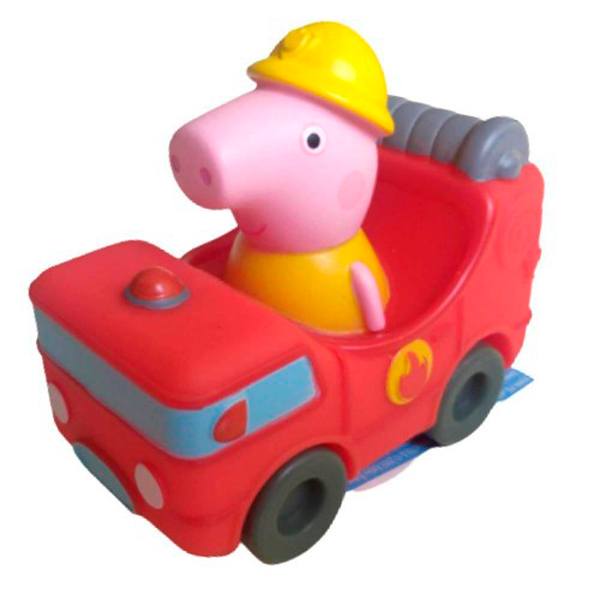 Peppa Pig Mini Vehículo: Bombero 8cm - Imagen 1