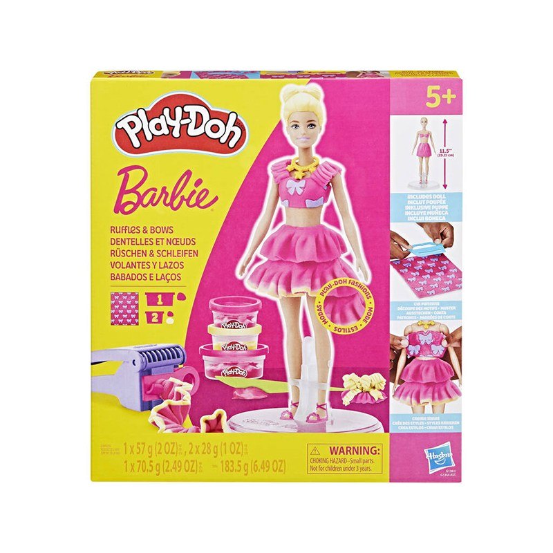 Play-Doh Plasticina Barbie loira conjunto de moda