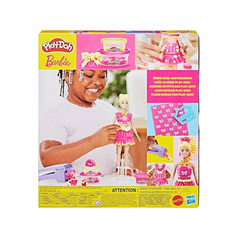 Play-Doh Plastilina Barbie rubia set de moda - Imagen 1