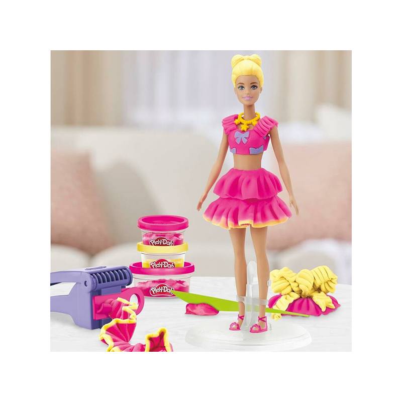 Play-Doh Plastilina Barbie rubia set de moda - Imagen 2