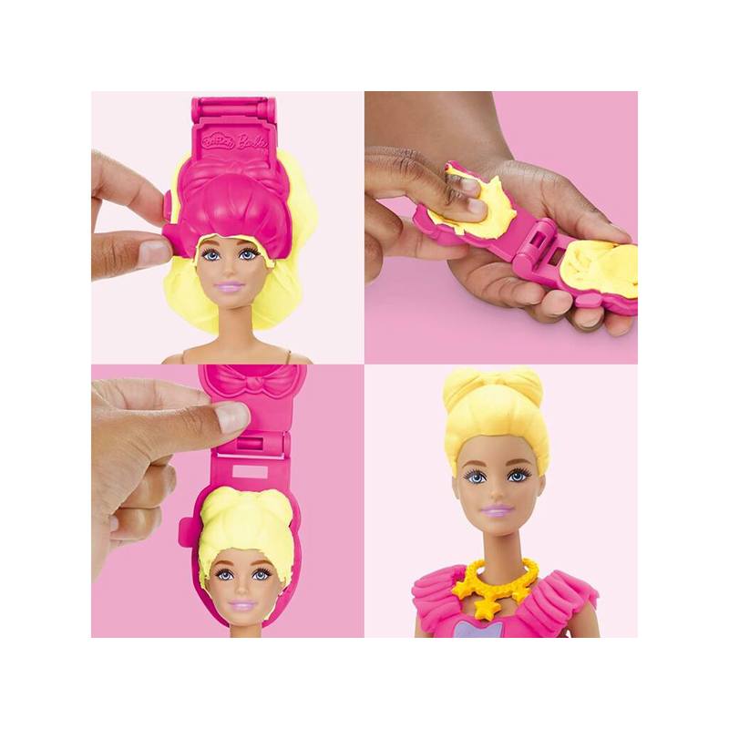 Play-Doh Plastilina Barbie rubia set de moda - Imagen 3