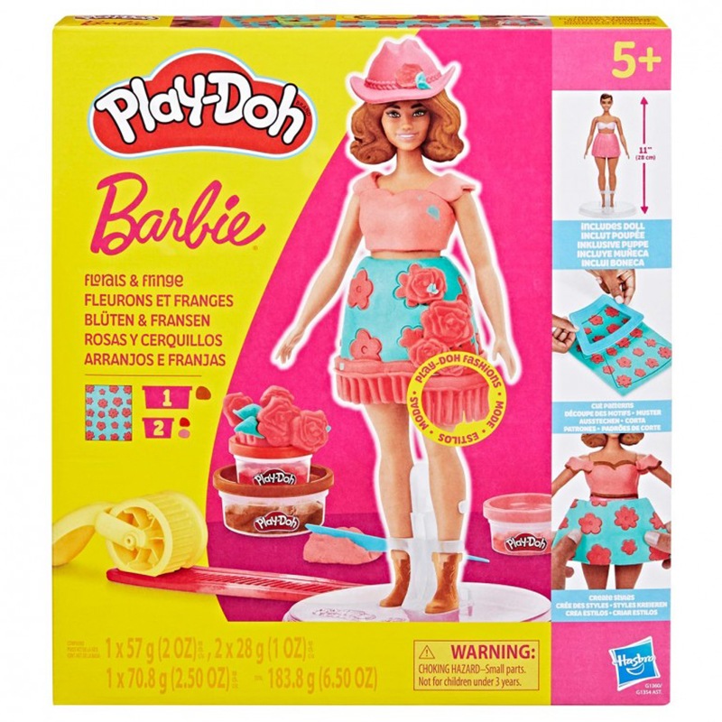 Play-Doh Plasticina Barbie morena conjunto de moda