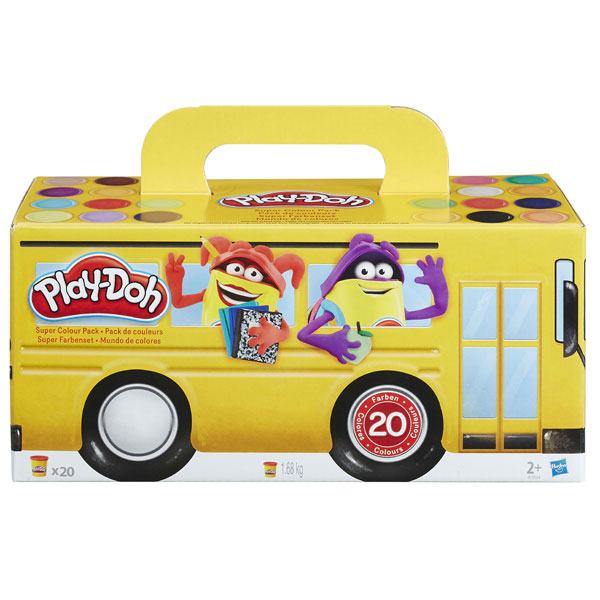 Play-Doh Super Cor Embalagem 20 Potes - Imagem 1