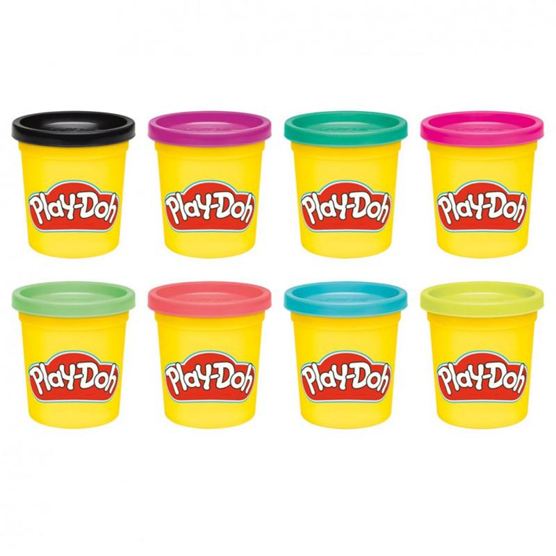 Play-Doh Pack 8 Frascos de Plasticina Cores Vivas - Imagem 1