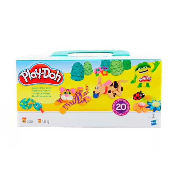 Pack Super Color 20 Pots Play-Doh - Imatge 1