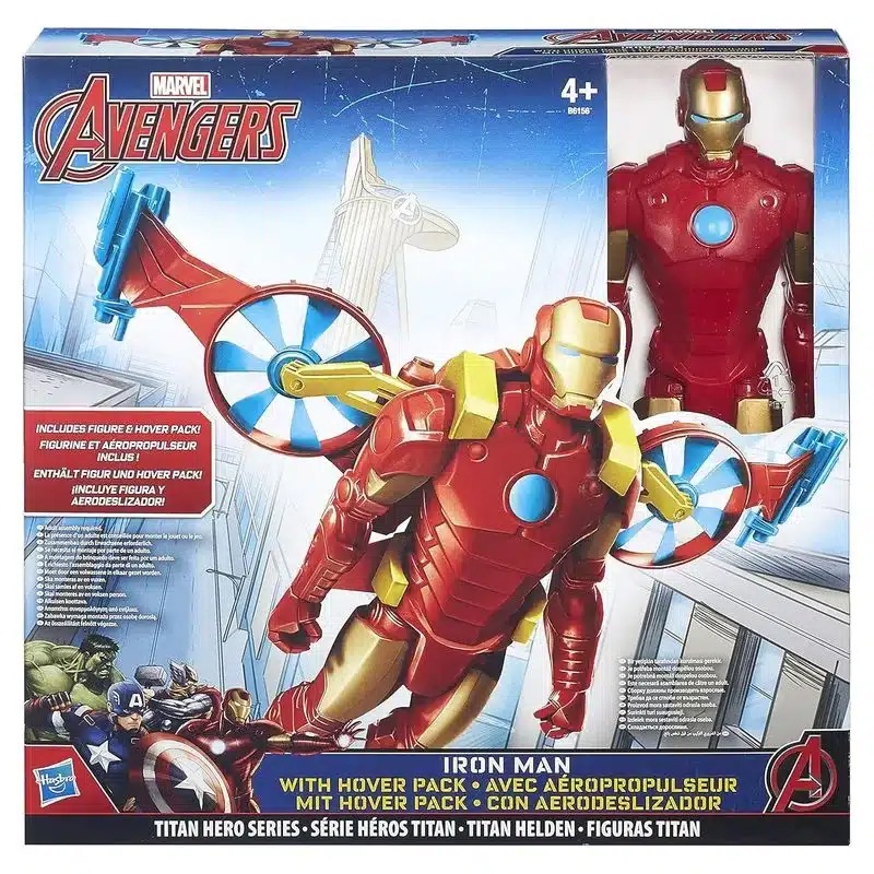 Marvel Iron Man Figura com Hovercraft 30cm