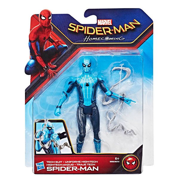 Figura Spiderman Uniforme Azul 15cm - Imagen 1