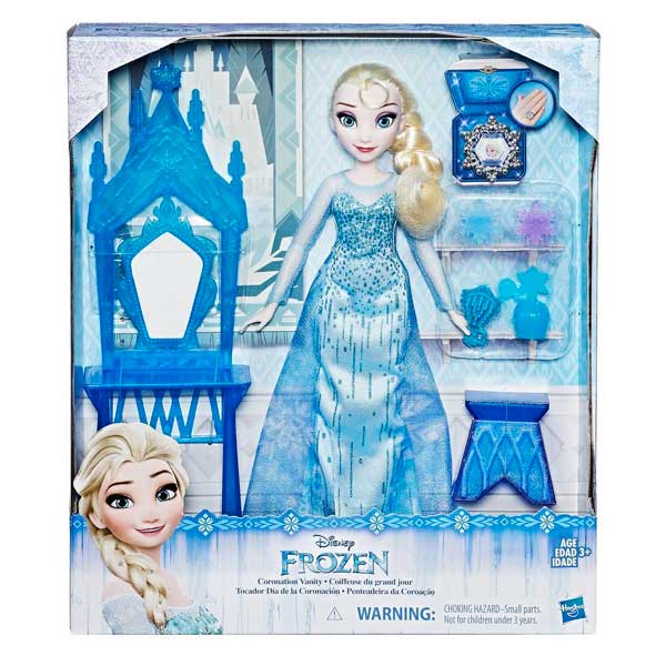 Muñeca Princesa Elsa Frozen con Tocador - Imagen 1