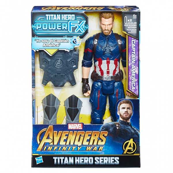 Marvel Figura Capitão América Poder Fx Titan 30cm - Imagem 1