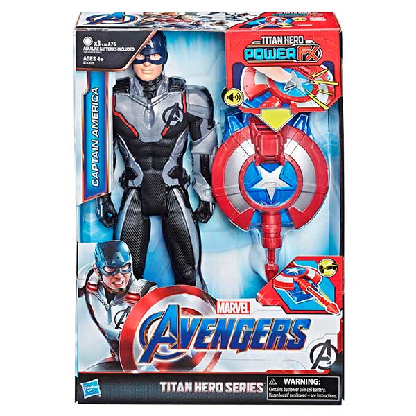 Marvel Figura Capitán América Endgame Power FX 30cm - Imagen 1
