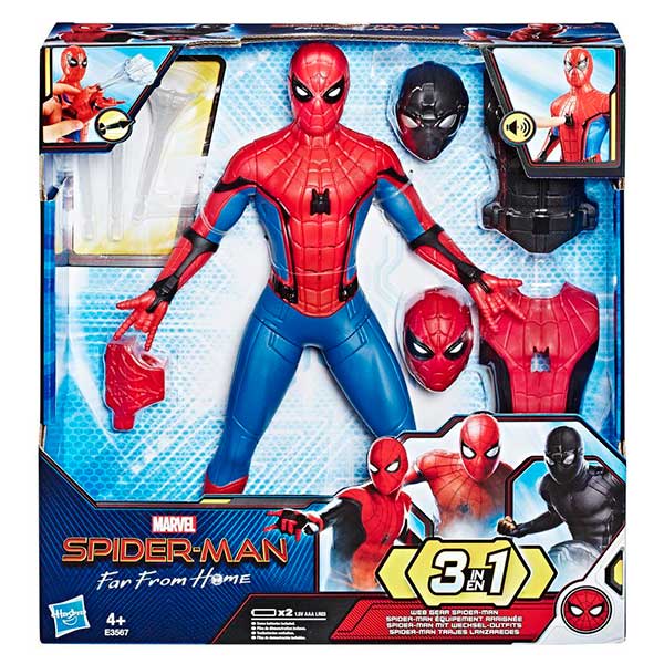 Figura Spiderman Vestido Lanzaredes Sonidos 33cm - Imagen 1
