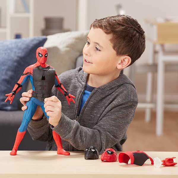 Figura Spiderman Vestido Lanzaredes Sonidos 33cm - Imagen 4