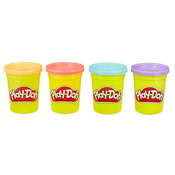 Pack 4 Potes Play-Doh Colores Dulces - Imatge 1
