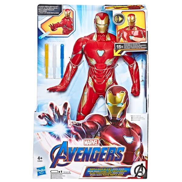 Marvel Figura Iron Man Repulsor Electrónica 33cm - Imatge 1