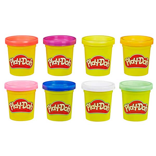 Pack 8 Botes Play-Doh Peces - Imagen 1