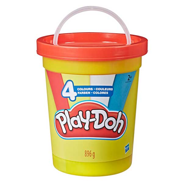 Play-Doh Cubo Rojo 4 Botes Plastilina - Imagen 1