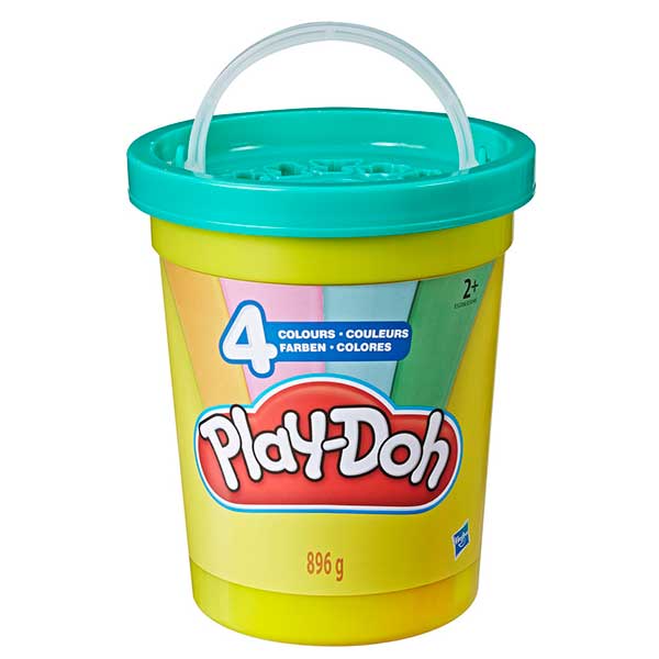 Play-Doh Cubo Verde 4 Botes Plastilina - Imagen 1