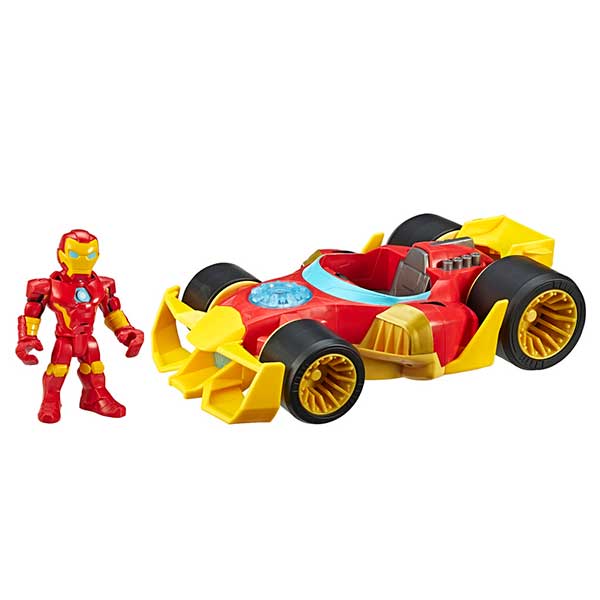Marvel Figura Iron Man amb Cotxe Playskool - Imatge 1