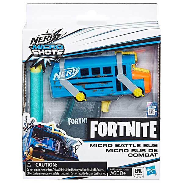 Nerf Fortnite Microshots Bus de Combate Lanzador - Imagen 1