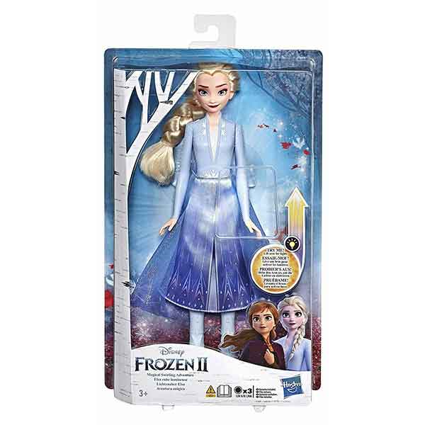 Frozen Muñeca Elsa Vestido Luminoso Aventura Mágica - Imagen 3