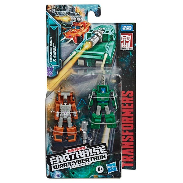 Transformers Pack 2 Figuras: Bombshock and Decepticon Growl 4cm - Imagem 2