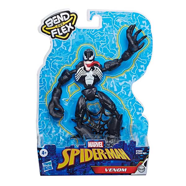Spiderman Figura Venom Bend and Flex 15cm - Imagen 1
