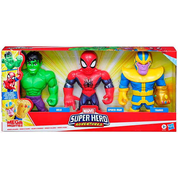 Marvel Pack 3 Figuras Multipack Mega Mighties - Imagem 1
