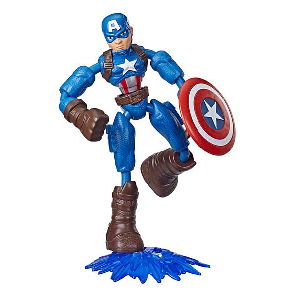 Marvel Figura Capitán América Bend and Flex 15cm - Imagen 1