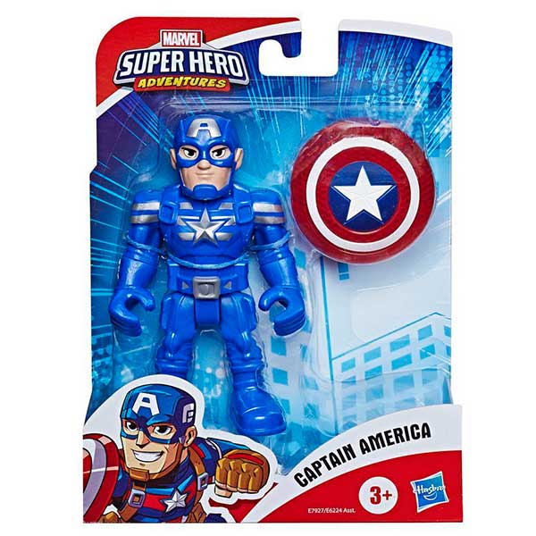 Marvel Figura Capitán America Playskool 13cm - Imagen 1