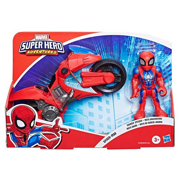 Marvel Figura Spiderman con Moto Playskool - Imatge 1