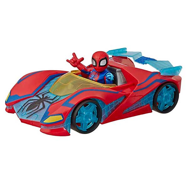 Marvel Figura Homem-Aranha com carro - Imagem 1