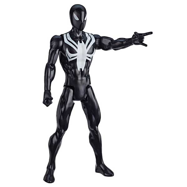 Spiderman Figura Spiderman Black Suit Titan 30cm - Imagem 1