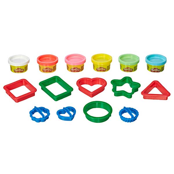 Play-Doh Pack 6 Botes Plastilina y Moldes Formas - Imatge 1