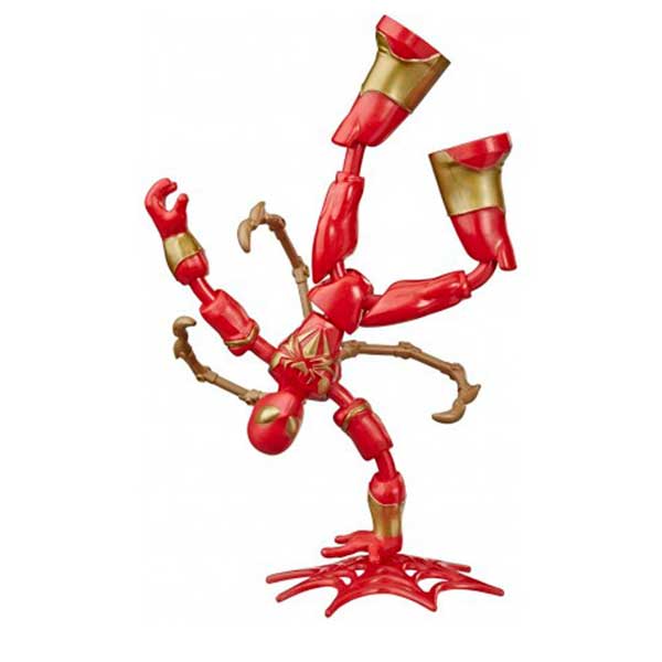 Spiderman Figura Iron Spider Bend and Flex 15cm - Imagem 1