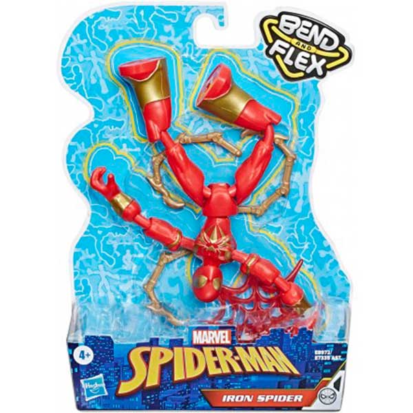 Spiderman Figura Iron Spider Bend and Flex 15cm - Imagen 1