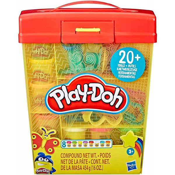 Play-Doh Super Briefcase Plasticina 20 Acessórios - Imagem 1
