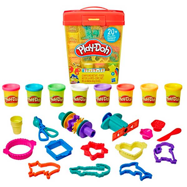 Play-Doh Super Briefcase Plasticina 20 Acessórios - Imagem 1