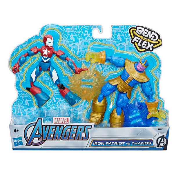 Marvel Iron Patriot vs Thanos Bend and Flex - Imagen 1