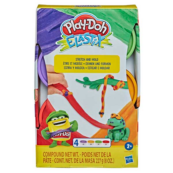 Play-Doh Elastix Pack 4 Plastilinas #1 - Imagen 1