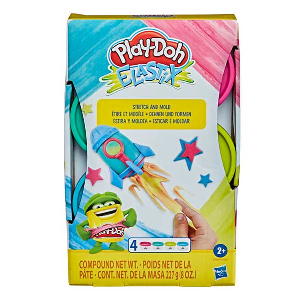 Play-Doh Elastix Pack 4 Plastilinas #2 - Imagen 1