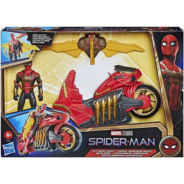 Spiderman Figura Movie con Moto 15cm - Imagen 2