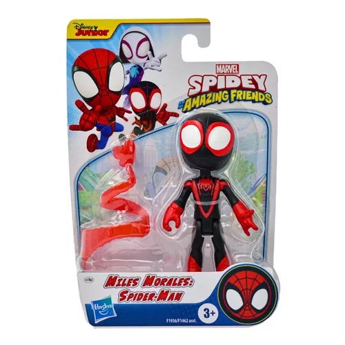 Marvel Spidey Figura Miles Morales 10cm - Imagem 1