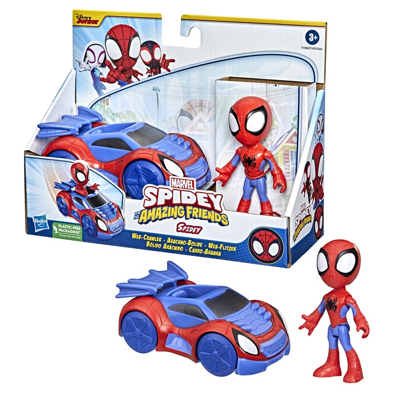 Spidey Coche Bólido Arácnido con Figura - Imagen 1