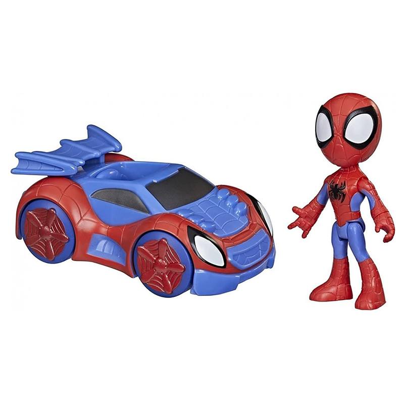 Spidey Coche Bólido Arácnido con Figura - Imagen 1