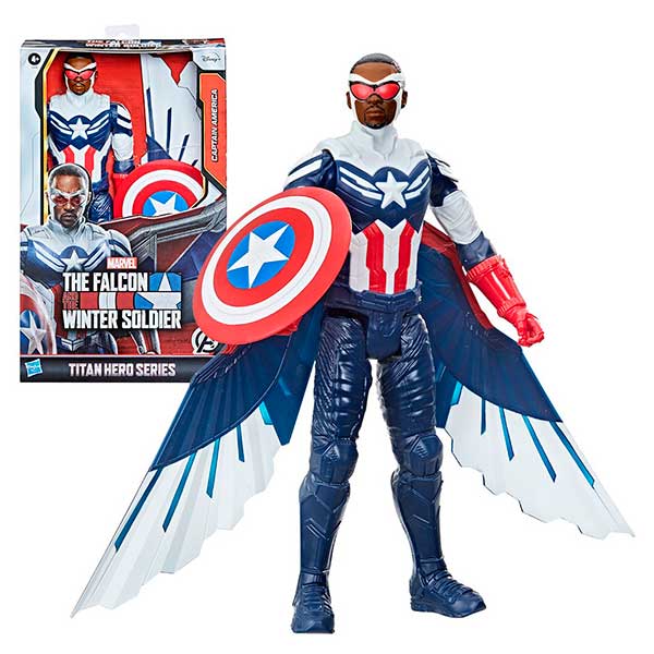 Marvel Figura The Falcon Captain America Titan 30cm - Imagem 1