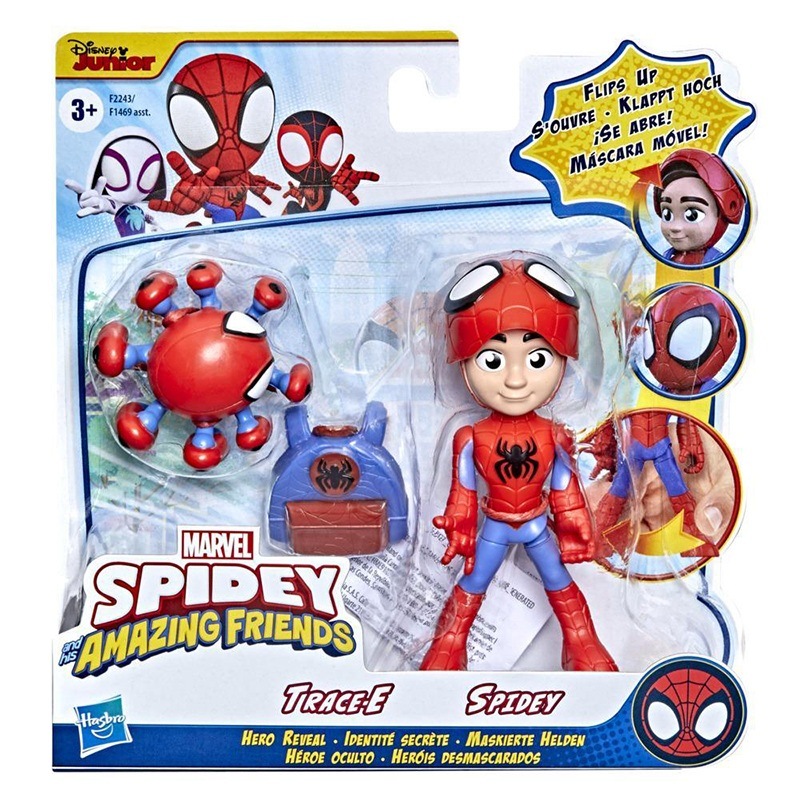 Spidey and Friends - Figuras Spidey e Trace-E