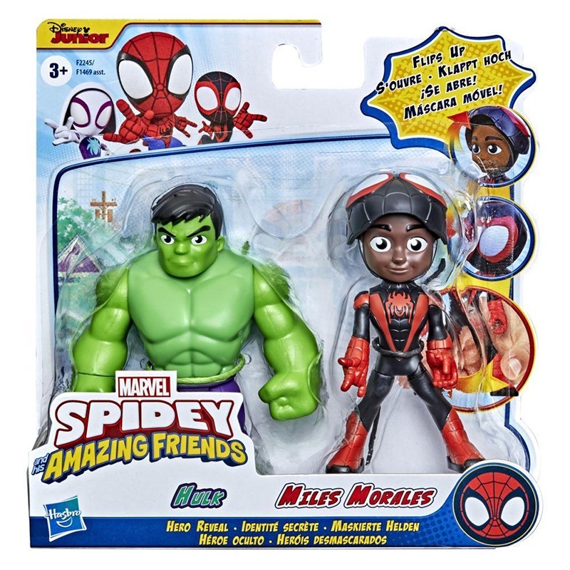 Spidey and Friends - Figuras Hulk e Miles Morales